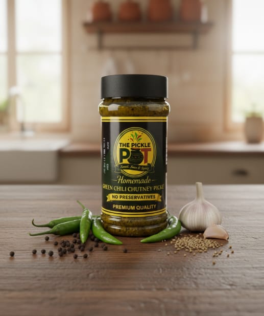 Green Chilli Chutney Pickle