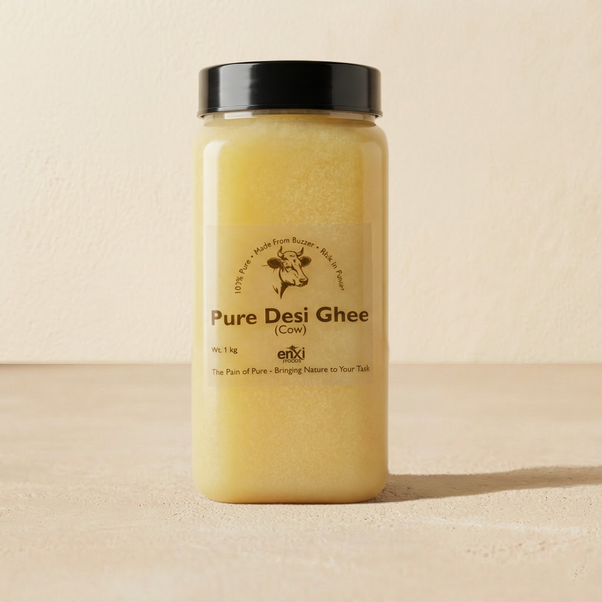 Pure Desi Ghee (Cow) | Made from Butter - 0.5 kg