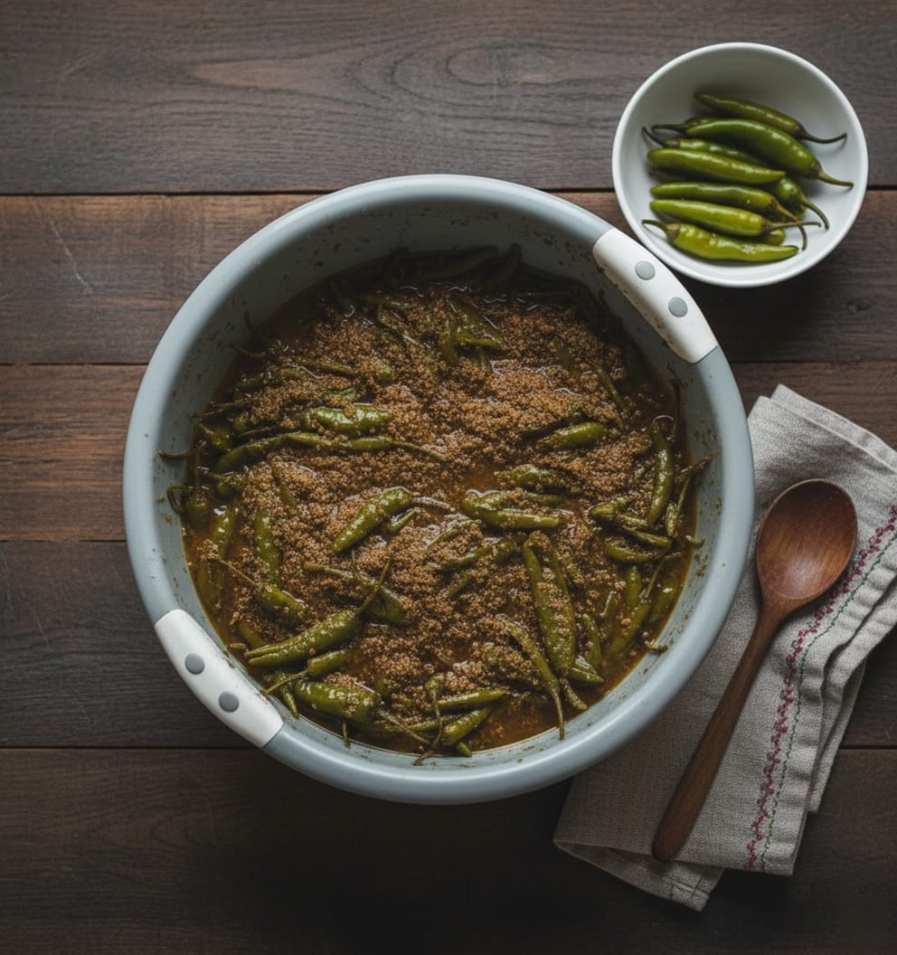 Green Chilli Chutney Pickle