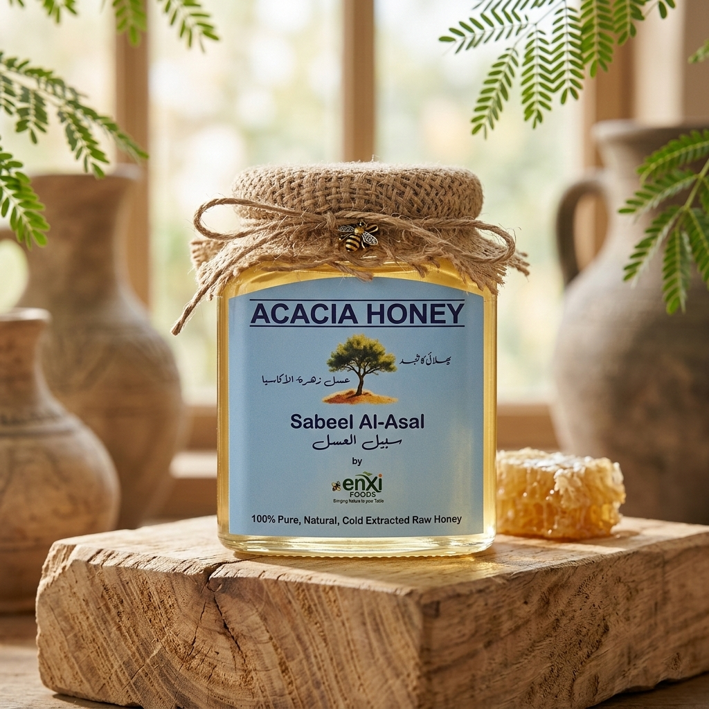 Acacia Honey - Pure, Raw, Cold Extracted, Unprocessed - 250g